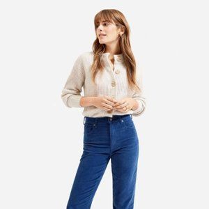 Anthropologie The Essential Collection Blue Cheeky Straight Corduroy Pant Size 0